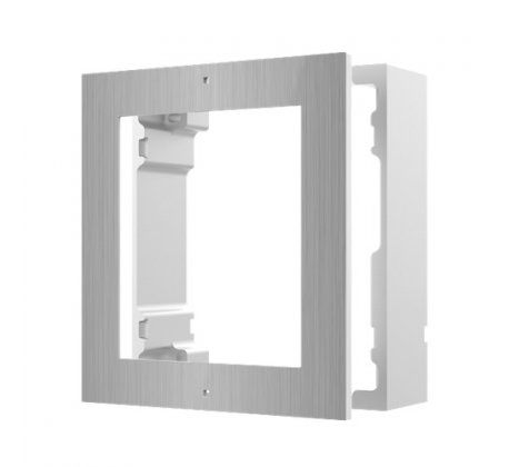 DS-KD-ACW1/S - Caja de registro en superficie para 1 módulo de videoportero Hikvision acabado en acero inoxidable