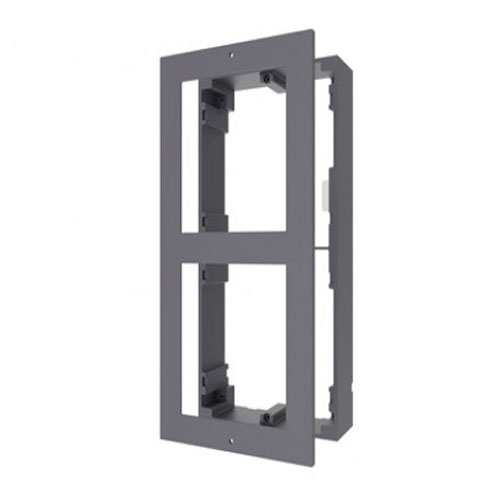 Hikvision Caja de registro en superficie para 2 módulos de videoportero Aluminio · Ref. DS-KD-ACW2