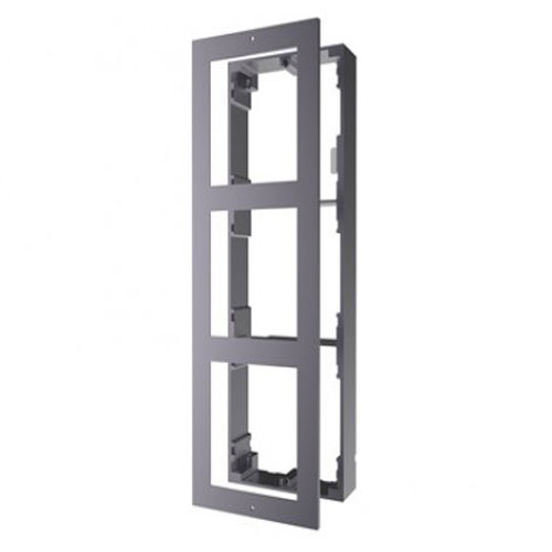 Hikvision Caja de registro en superficie para 3 módulos de videoportero Aluminio · Ref. DS-KD-ACW3