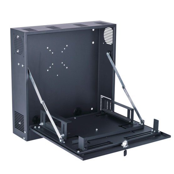 Caja de seguridad de 24" x 24" x 6" con soporte de montaje DVR y monitor de 24" · Ref. BSC27208