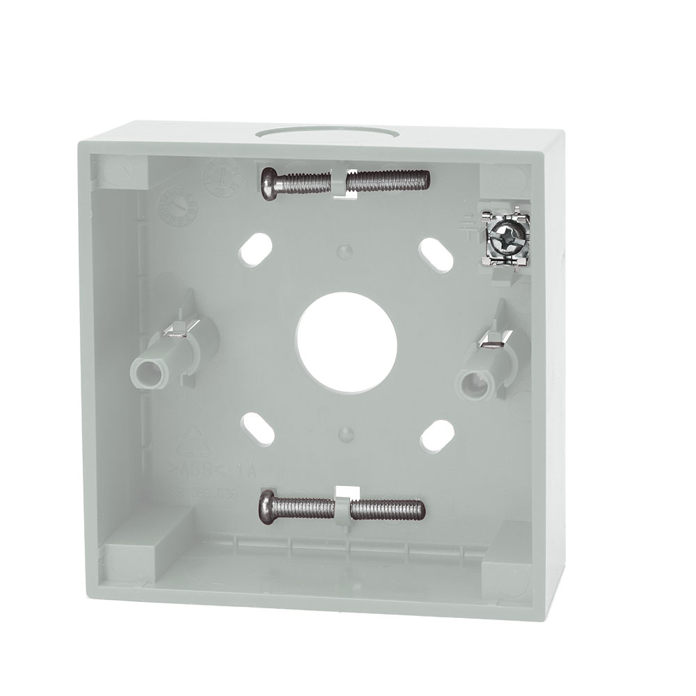 N-MC-BB-W - Caja trasera - Zócalo base para montaje de pulsador manual inteligente. Blanco