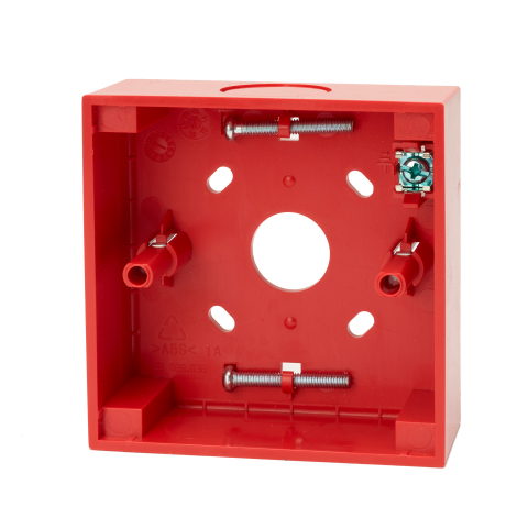 Kidde Caja trasera - Zócalo base para montaje de pulsador manual inteligente,. Rojo · Ref. N-MC-BB-R