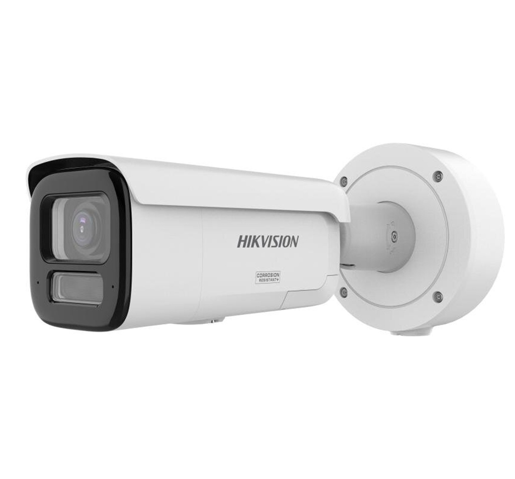 Hikvision Cámara Bullet Anticorrosión de 4MP Smart Hybrid Light con ColorVu 3.0 y Varifocal Motorizada · Ref. DS-2CD2647G3-LIZS2UY/SL(2.8-12mm)