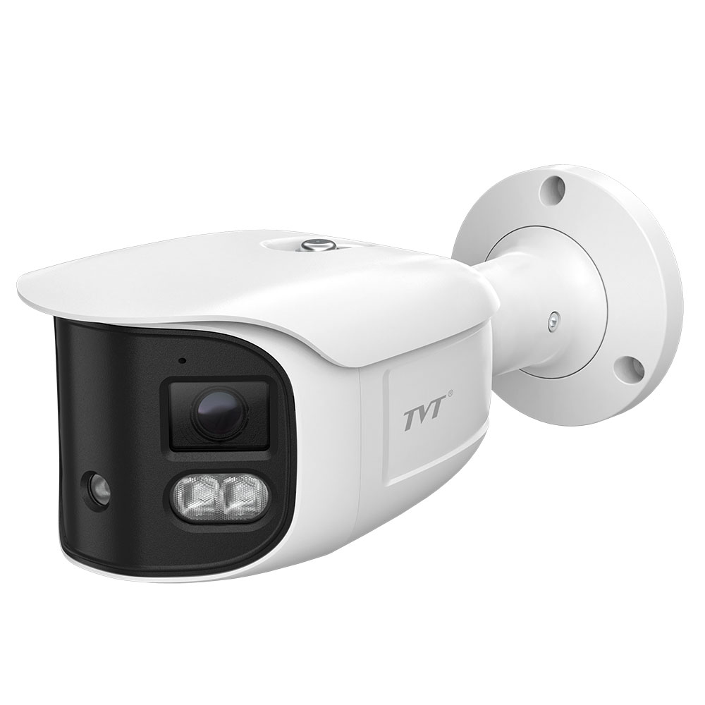 TVT Cámara Bullet IP 8MP lente dual para Splicing (cosido) de imágenes IR30 · Ref. TD-9482E3B-DP(D/PE/AW3)