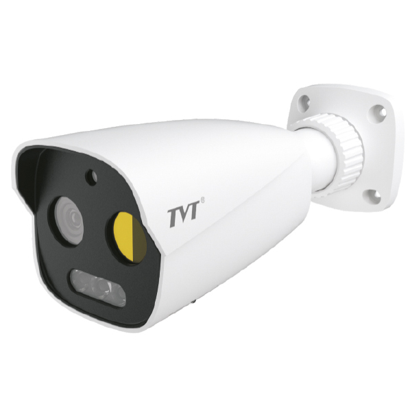 TVT Cámara Bullet óptica térmica IP 5MP 7mm 8mm IR30 WDR120 Analítica de vídeo Captura facial · Ref. TD-5422E1-VT1(7/PE)