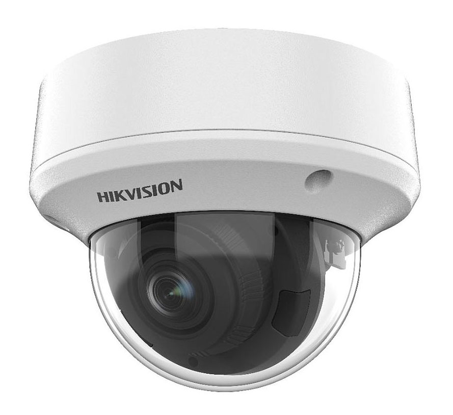 Hikvision Cámara Domo 4en1 5MP Varifocal Motorizada 2.7-13.5mm IR40m IP67 IK10 · Ref. DS-2CE5AH0T-AVPIT3ZF/2.7-13.5mm/C