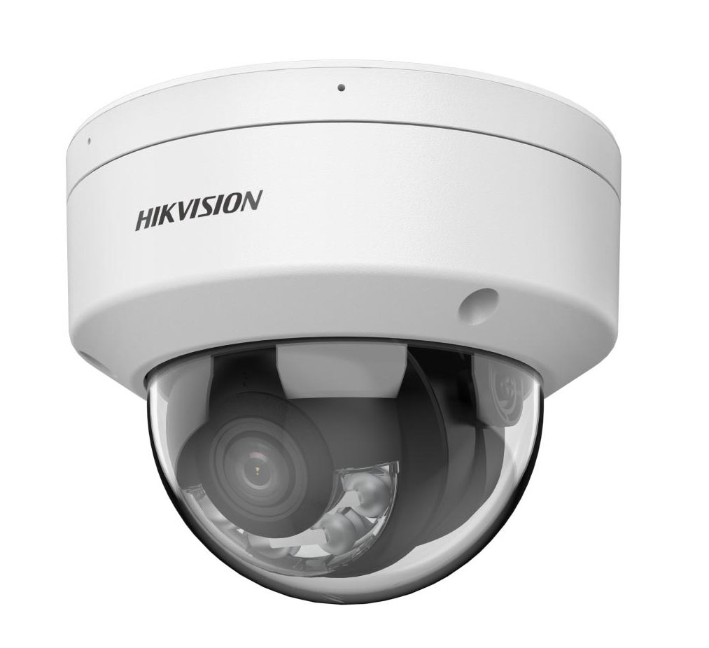 Hikvision Cámara Domo IP 4MP 2.8mm Smart Hybrid Light con ColorVu Acusense Motion Detection 2.0 · Ref. DS-2CD2147G2H-LISU(2.8mm)(eF)