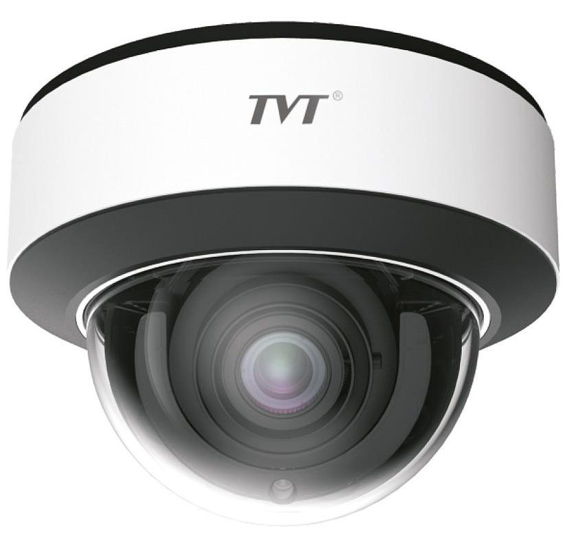 TVT Cámara Domo IP 4MP Varifocal Motorizada 2.8-12mm IR50 IP67 IK10 VCA Audio MIC · Ref. TD-9543S4(D/AZ/PE/AR3)