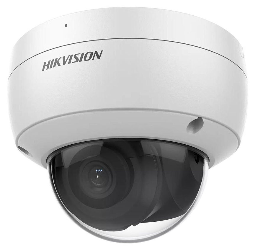 Hikvision Cámara Domo IP 8MP 2.8mm AcuSense WDR120 IP67 IK10 IR30 MIC · Ref. DS-2CD2183G2-IU(2.8mm)