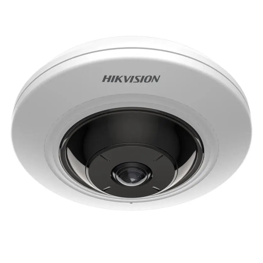 DS-2CD2955G0-ISU(1.05mm) - Cámara Fisheye 180° IP 5MP WDR120 E/S Audio Alarma IR8