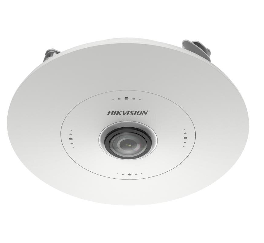 DS-2CD6365G1-S/RC(1.16mm) - Cámara Fisheye IP 6MP DeepinView Panorámica 360º 1.16mm Conteo Mapa Calor Colas 4xMIC E/S Audio Alarma