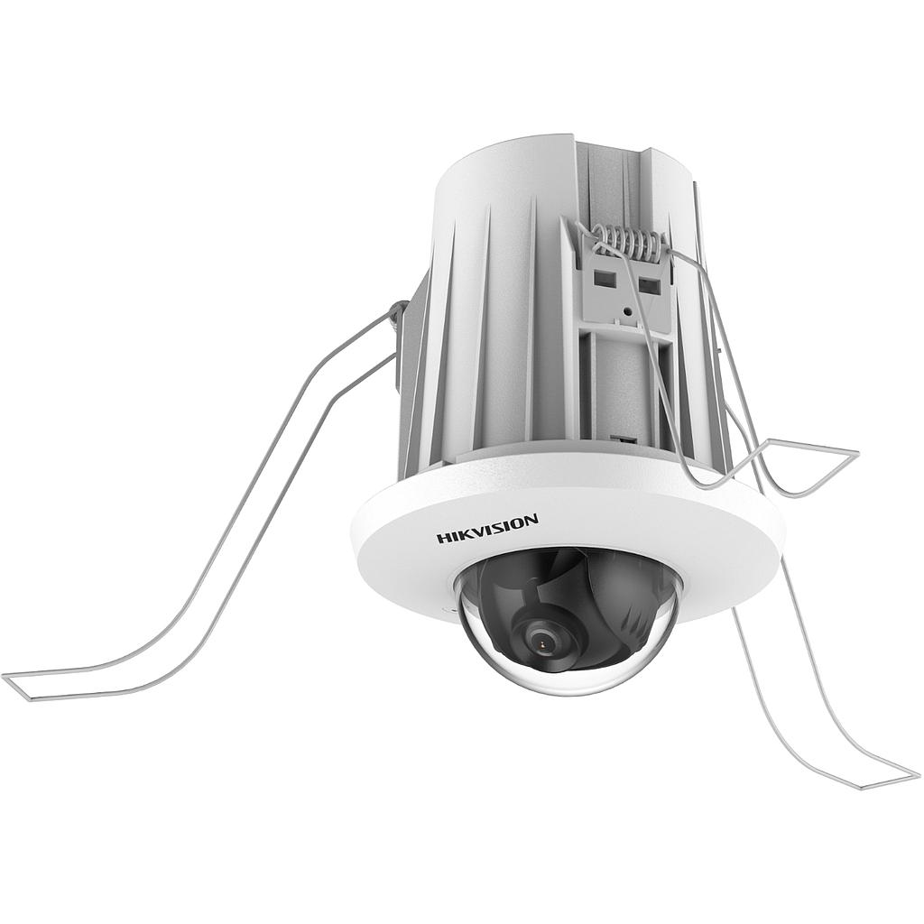 Hikvision Cámara IP mini domo fija para empotrar en el techo AcuSense 4 MP 2.8mm · Ref. DS-2CD2E43G2-U(2.8mm)