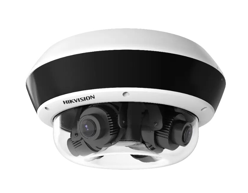 Hikvision Cámara IP Panovu 360º 2MP Varifocal 2.8-12mm 4 direcciones Multisensor IP67 IK10 IR30 Audio Alarma Face Detection