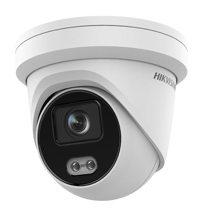Hikvision Cámara IP Turret 2MP 2.8mm IP67 ColorVu Acusense · Ref. DS-2CD2327G2-L(2.8mm)