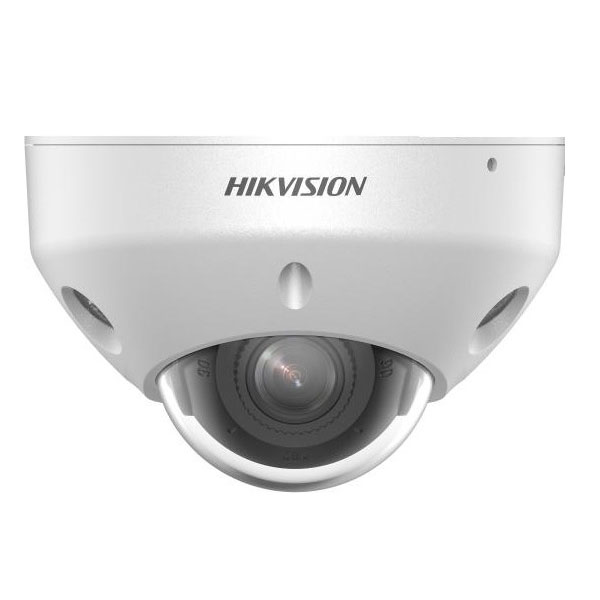 Hikvision Cámara minidomo IP 8MP 2.8mm Smart Hybrid Light 30m Acusense MIC E/S Alarma y Audio IP67 IK08 · Ref. DS-2CD2583G2-LIS2U(2.8mm)