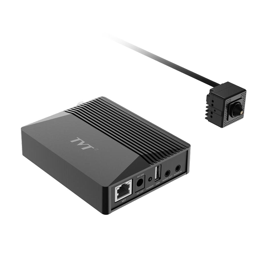 TVT Cámara Mini Pinhole IP 2MP 2.8mm E/S Audio Alarma VCA · Ref. TD-9825PH1