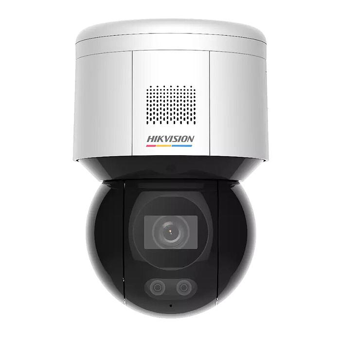 Hikvision Cámara Mini PTZ 3" 4MP 4mm WIFI Acusense Alarma Audio Luz Blanca 30m Micrófono Altavoz WDR120 Captura Facial