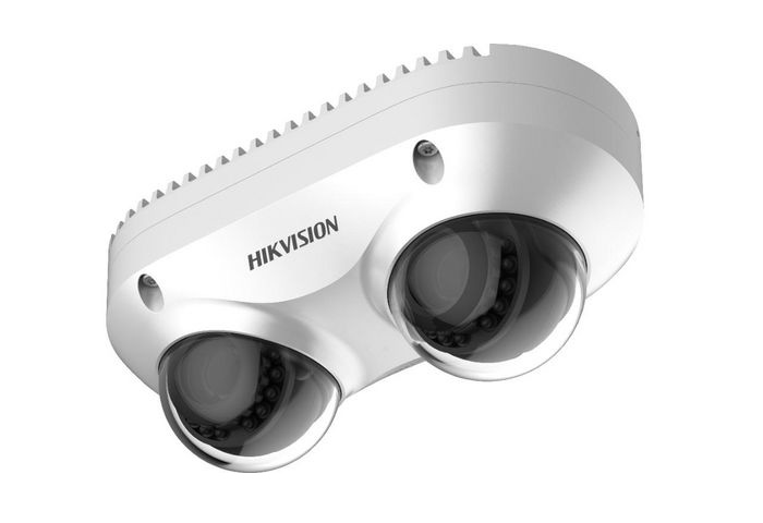 Hikvision Cámara PanoVu bidireccional 8MP WDR120 Calentador incorporado PoE IP67 IK10 MIC E/S Alarma Audio · Ref. DS-2CD6D82G0-IHS(2.8mm)