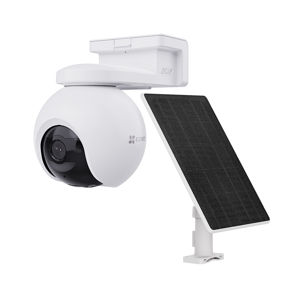 EZVIZ Cámara PT 360 para exterior 4K 4mm Batería Wifi 6 4G Kit solar · Ref. CS-EB8/SP-R200(EU-COM)(Kit)