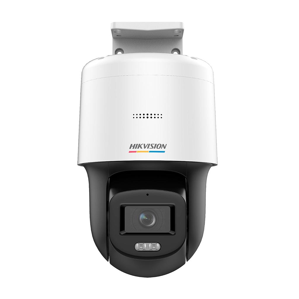 Hikvision Cámara PT IP 4MP ColorVu IP66 MicroSD Altavoz MIC Luz Blanca 30m · Ref. DS-2DE2C400SCG-E(F0)