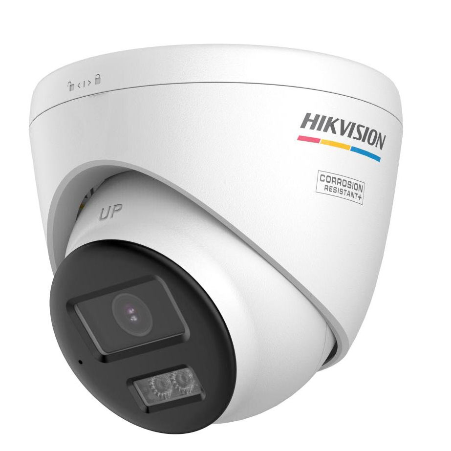 Hikvision Cámara Turret 3K (5MP) 2.8mm Smart Hybrid Light ColorVu · Ref. DS-2CE72KF3T-LSYE(2.8mm)