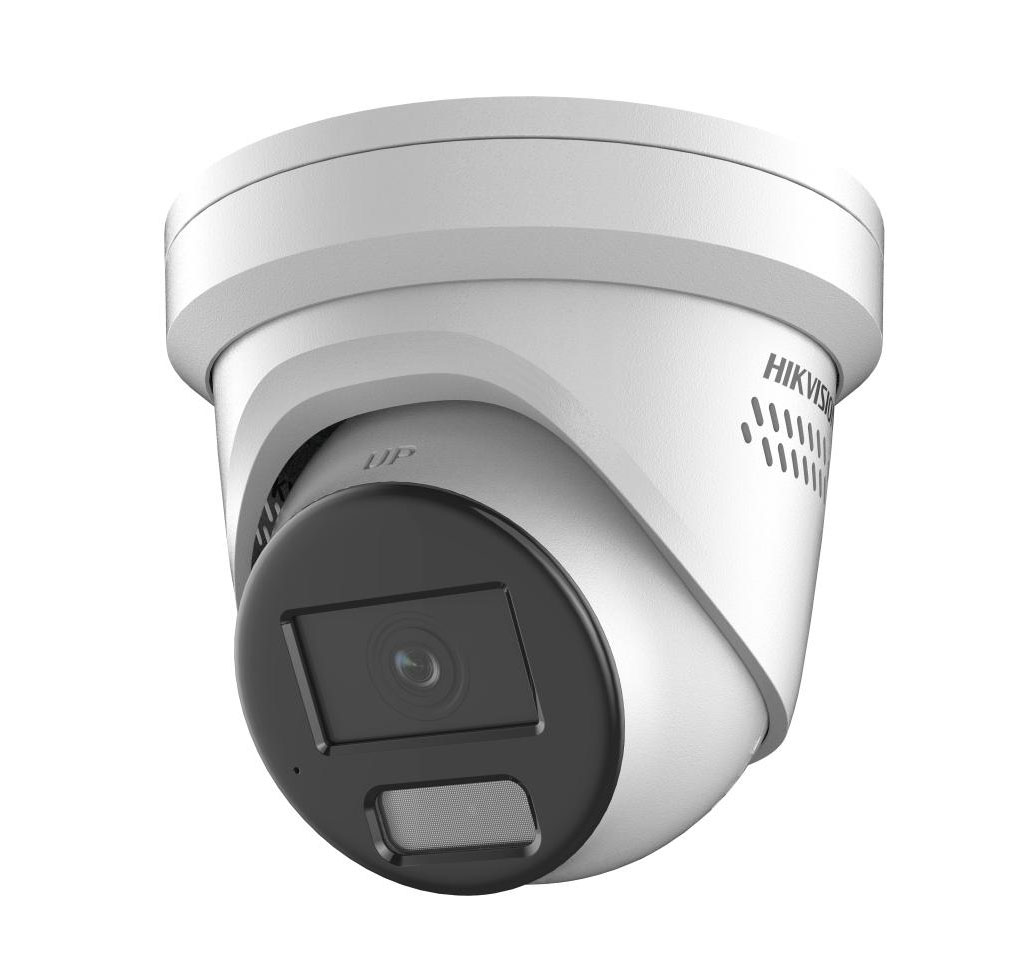 Hikvision Cámara Turret IP 8MP 2.8mm ColorVu Smart Hybrid Light 30m Audio Alarma IP67 Acusense Motion Detection 2.0