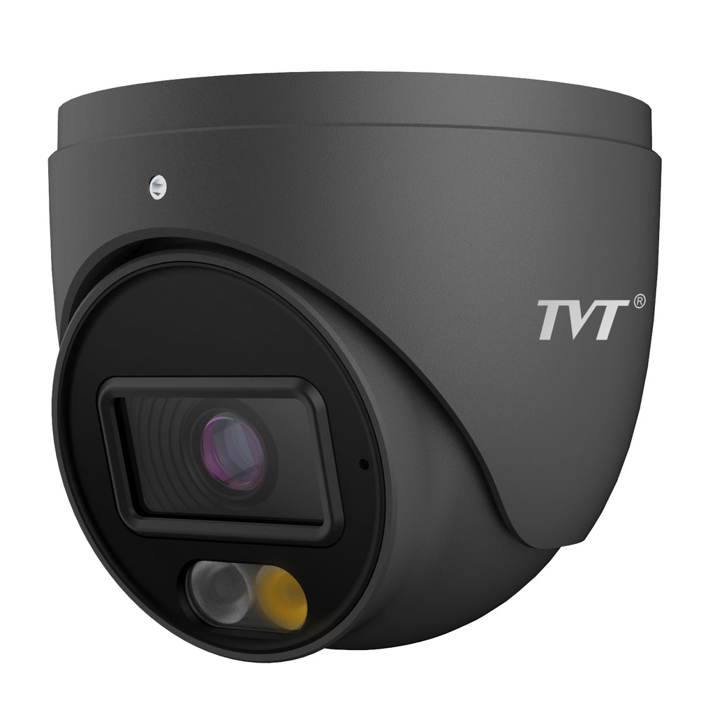 TVT Cámara Turret IP 8MP Iluminación dual 30m 2.8mm Black · Ref. TD-9584S4-C-G(D/PE/AW2)(GREY)