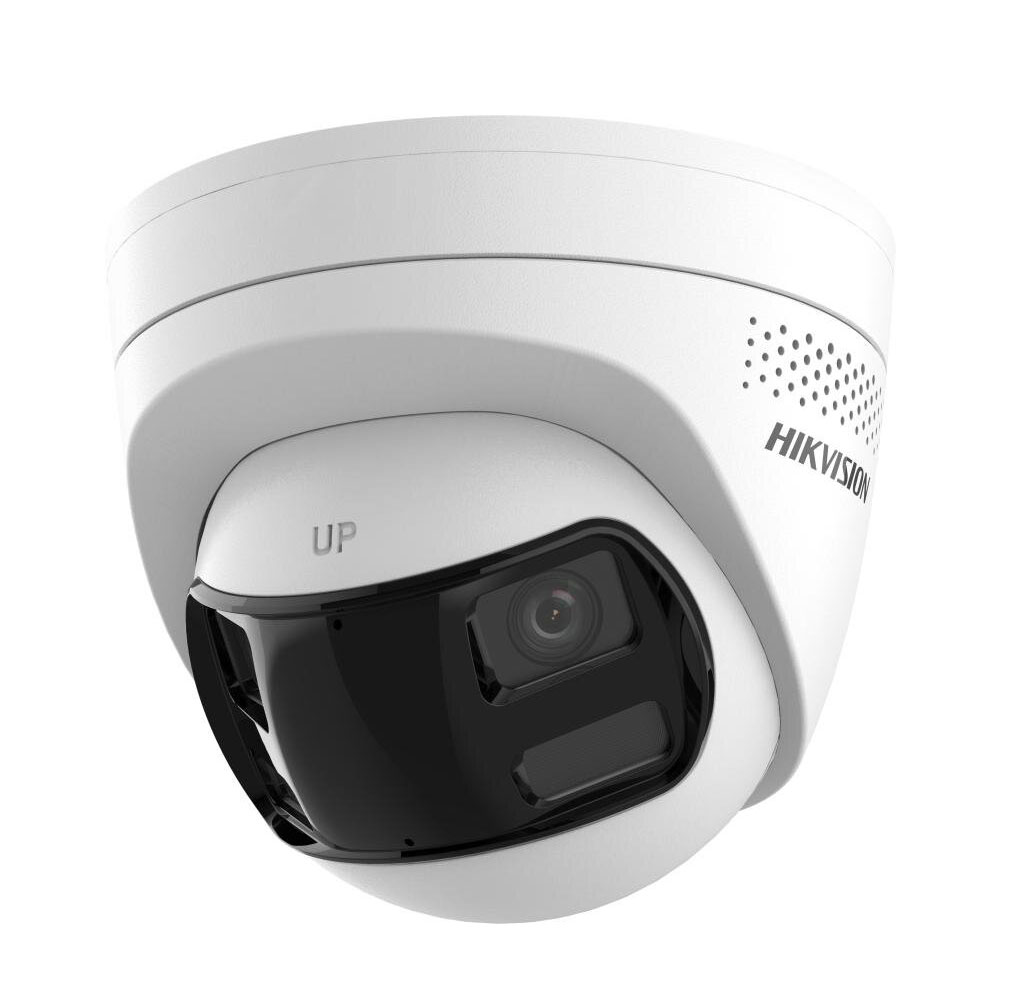 Hikvision Cámara Turret IP 8MP Smart Hybrid Light Gran angular y doble lente de 8MP · Ref. DS-2CD1383G2P-LIUF/S(L)(RB)