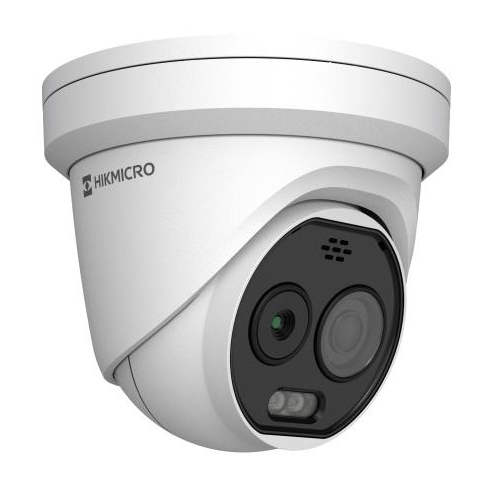 Hikvision Cámara turret IP biespectro 5MP térmica 2.1mm 256×192 y óptica 2.2mm 2688×1944 Guanlan · Ref. HM-TD1228-2/G1/T3A