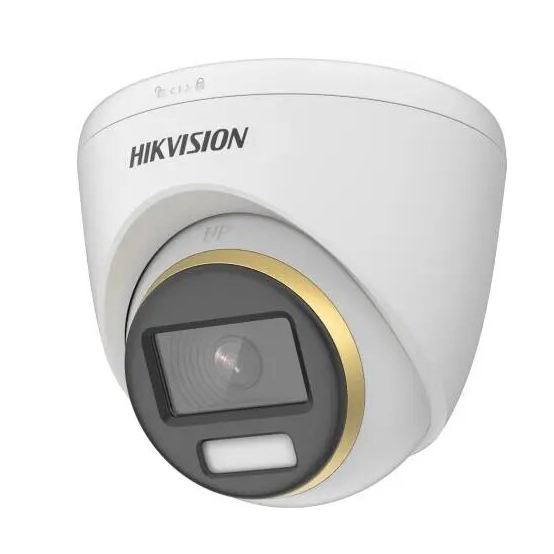 Hikvision Cámara Turret POC 8MP 2.8mm ColorVu Luz Blanca IR40m WDR130 IP67 · Ref. DS-2CE72UF3T-E(2.8mm)