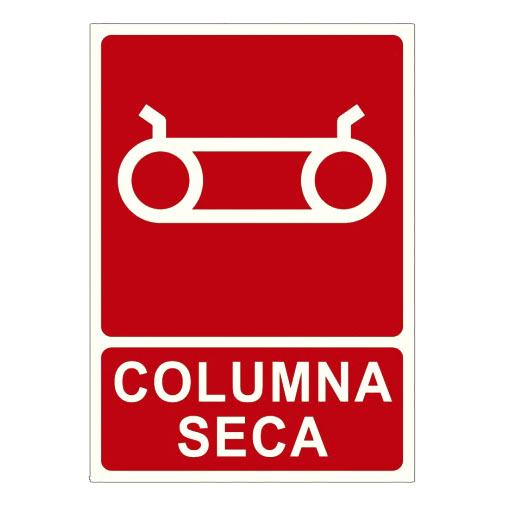 Cartel de Señalización Columna Seca · Ref. P-162