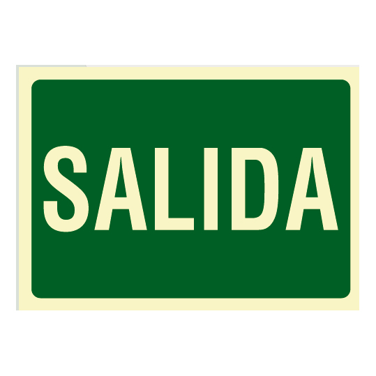 Cartel de Señalización Evacuación salida · Ref. E-310
