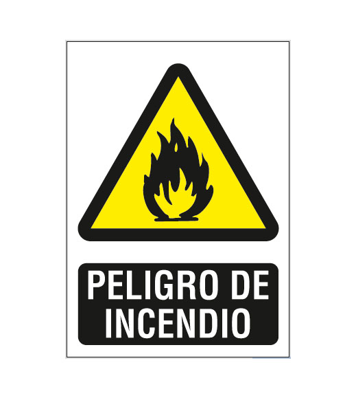 Cartel de Señalización Peligro de Incendio · Ref. BSCAP301
