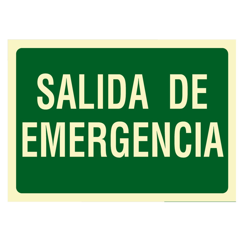 Cartel de Señalización Salida de Emergencia · Ref. BSCEV440
