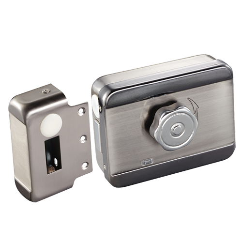 Cerradura de seguridad inteligente de superficie electromecánica Fail Safe (NC) Acero inoxidable · Ref. ABK-703A