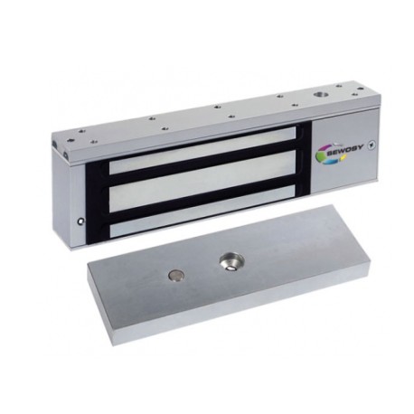 Sewosy Cerradura magnética o Electroimán puertas 500kg 12/24V DC LED IP42 · Ref. EF550CTC