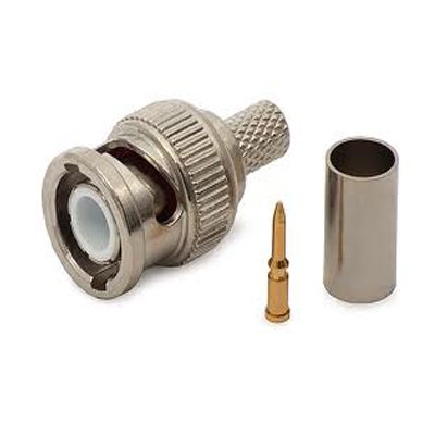 Conector BNC macho para crimpar cable RG-59 para camaras de vigilancia · Ref. BSC00131