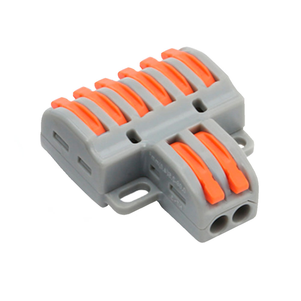 Conector de Cable 2 Entradas y 6 Salidas Calibre del cable 28 ~ 12AWG · Ref. BYCON26