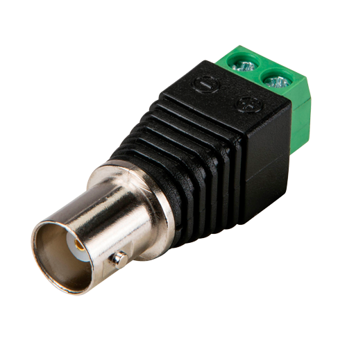 BSC23362 - Conector de vídeo BNC hembra con salida +/- de 2 terminales