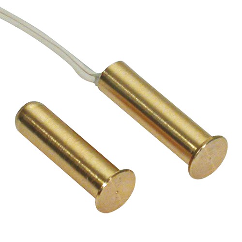 Contacto electromagnético de latón 7,5 mm cableado para montaje empotrado grado 2 · Ref. CTI002