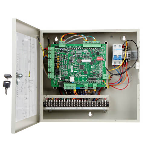Hikvision Controladora de 1 puerta Hikvision con caja y fuente de alimentación (Wiegand y RS-485) · Ref. DS-K2601T