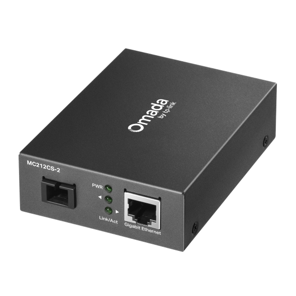 TP-Link Convertidor de medios Omada Gigabit WDM 2km Rx 1550nm - Tx 1310nm · Ref. MC212CS-2