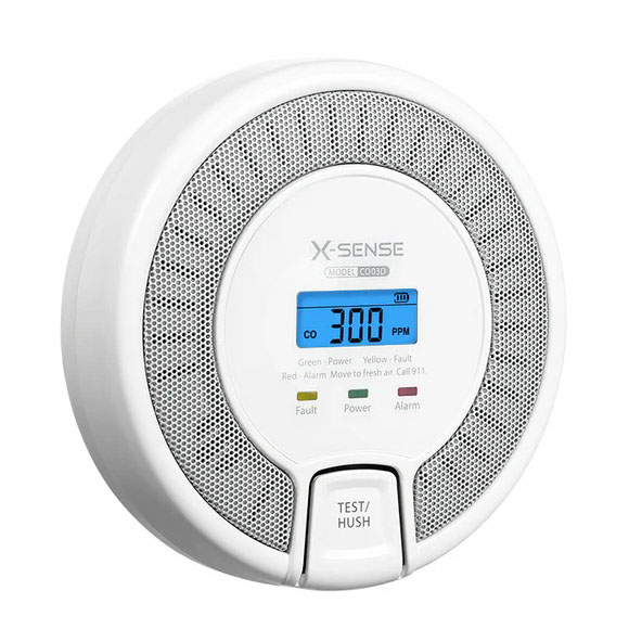 Detector de CO autónomo con señal sonora y visual · Ref. CO03D