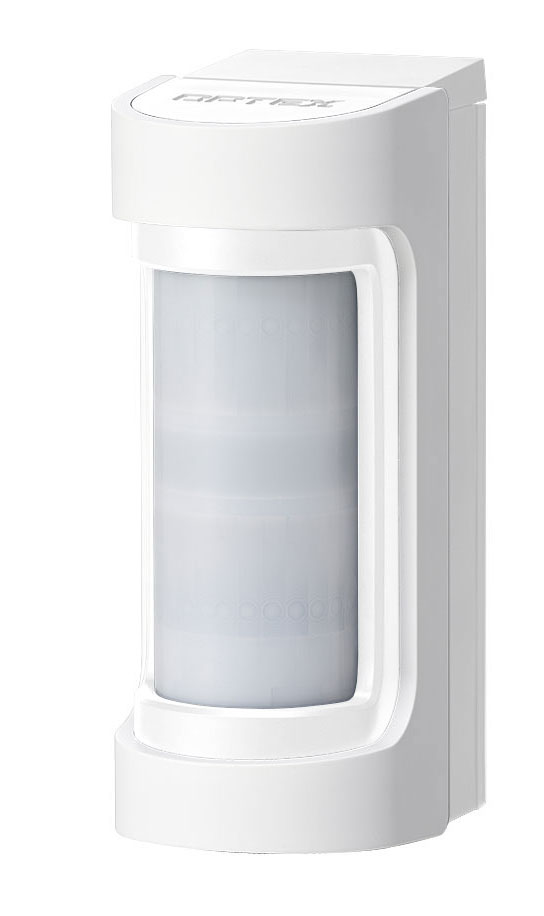 VXS-RAM(W) - Detector doble PIR para exteriores de 12m, 90° Vía radio Optex VXS-RAM(W) Color Blanco