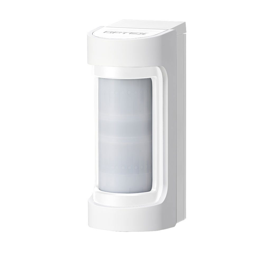 Optex Detector doble tecnología doble PIR + Microondas autoalimentado Exterior Antimasking Cobertura 12m /90º. Blanco. Pilas no incluidas.