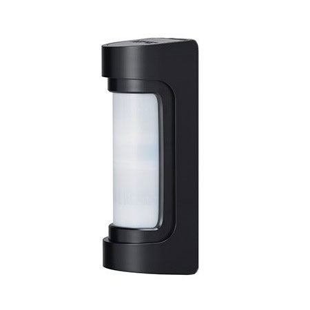 VXS-DAM-X5(BK) - Detector doble tecnología (doble PIR y microondas). Exterior. Cobertura de 12 metros, 90°. IP55 Antimasking Negro