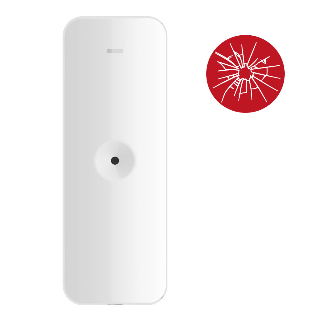 Hikvision Detector inalámbrico de rotura de cristal Hikvision 2 vías para sistema AXPRO · Ref. DS-PDBG8-EG2-WE