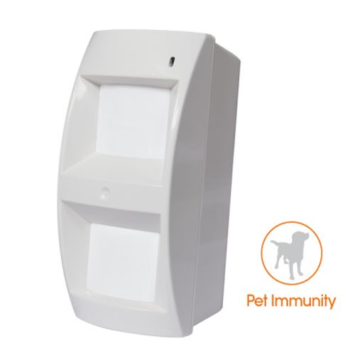 AMC Detector PIR exterior AMC vía radio 868 Mhz. Bajo consumo 15m Antimascotas · Ref. Soutdoor-BC