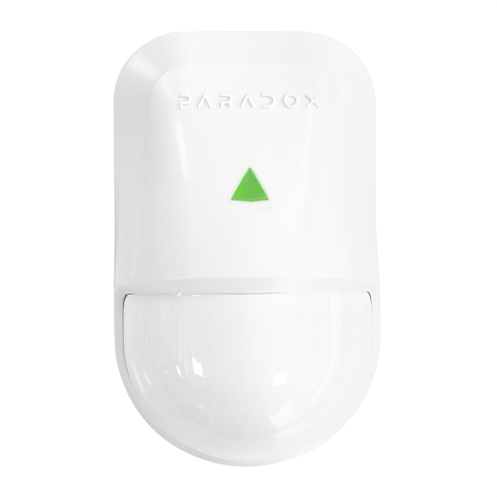 Paradox Detector PIR inalámbrico bidireccional Supercompacto Doble elemento Óptica única para interiores. Grado 2 · Ref. PMD5M-P8U