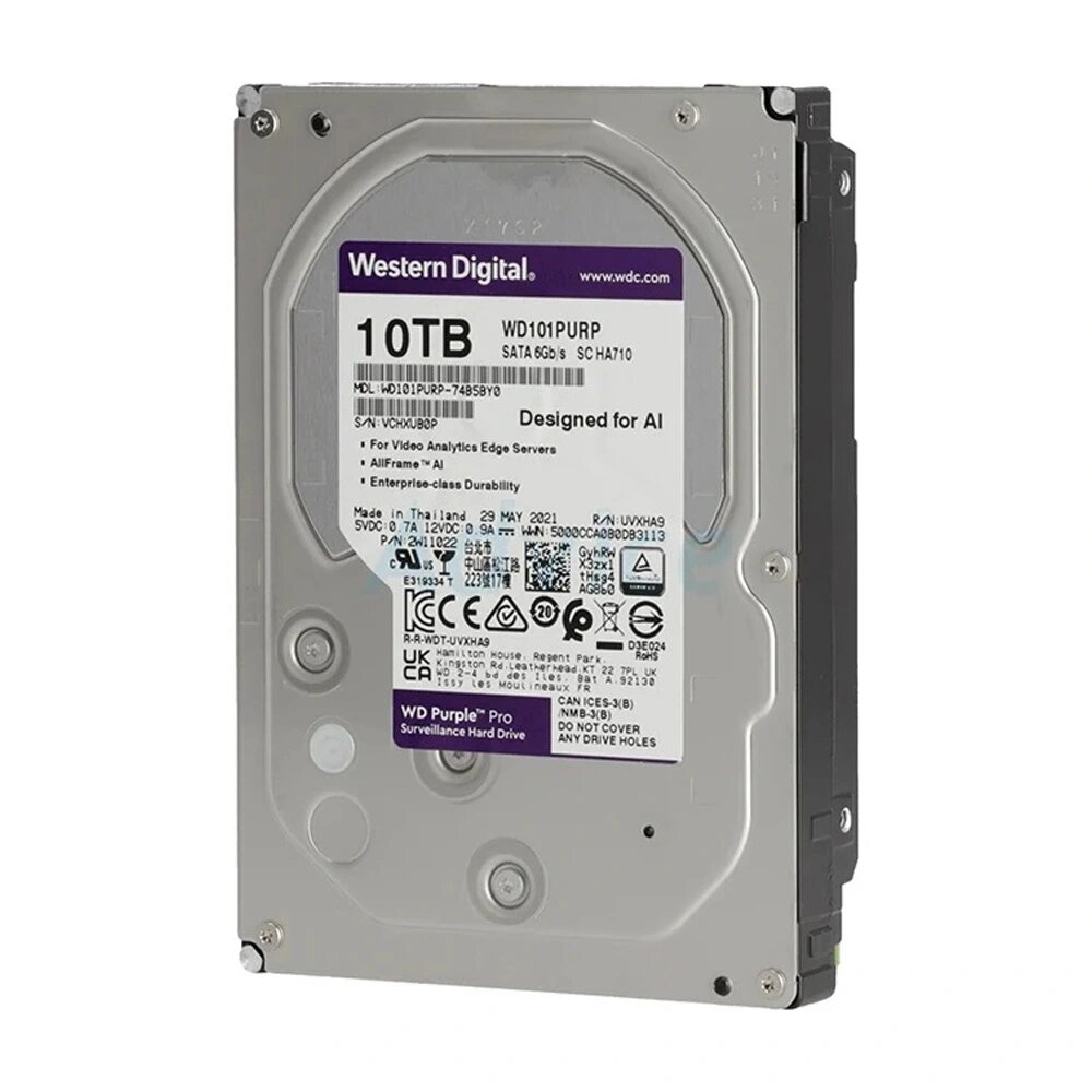 WD102PURP - Disco Duro de 10 Tb (10240 Gb) Western Digital Purple